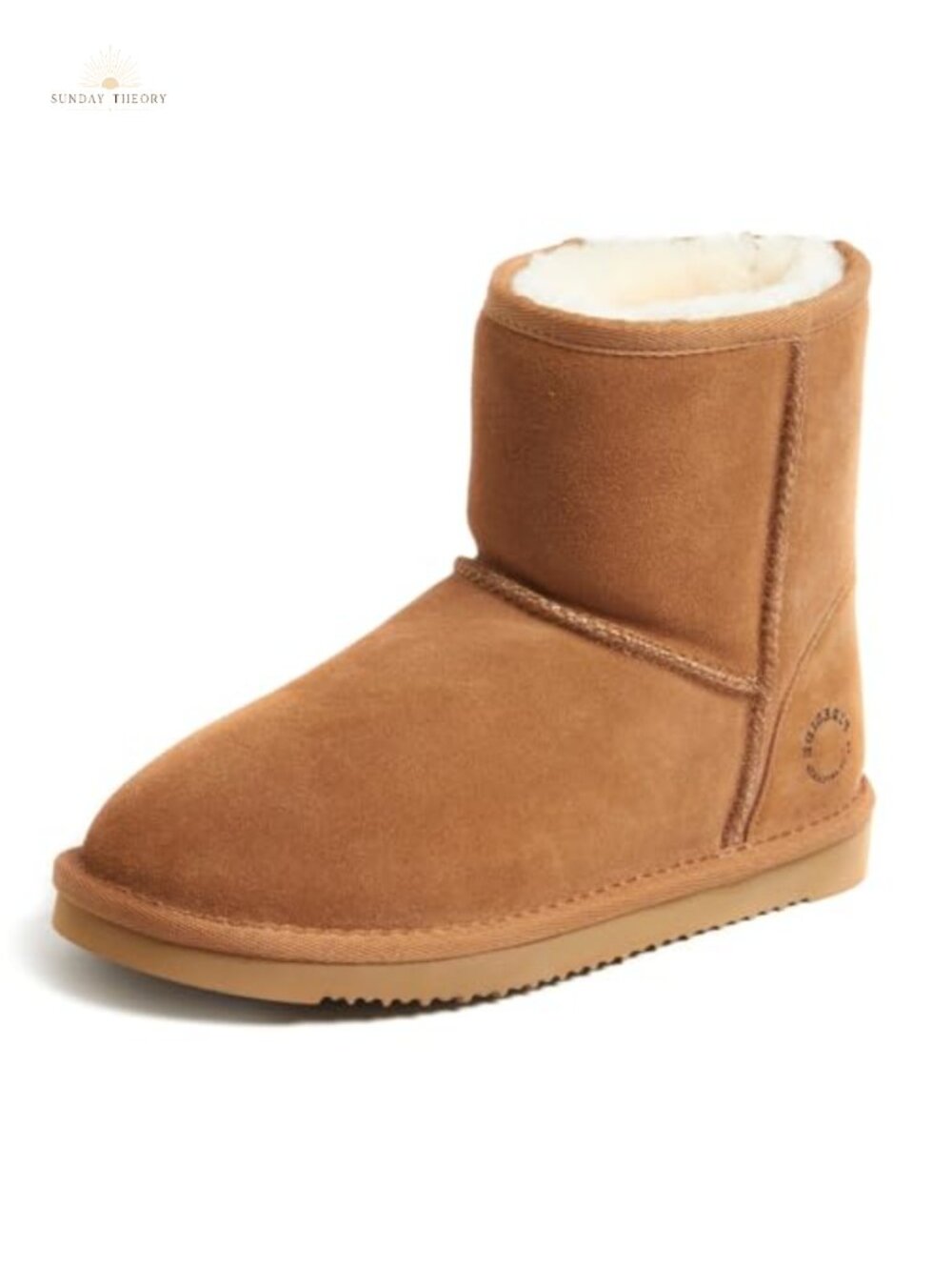 Australian Shearling Lined Mid Calf Boots Indoor Outdoor Suede
